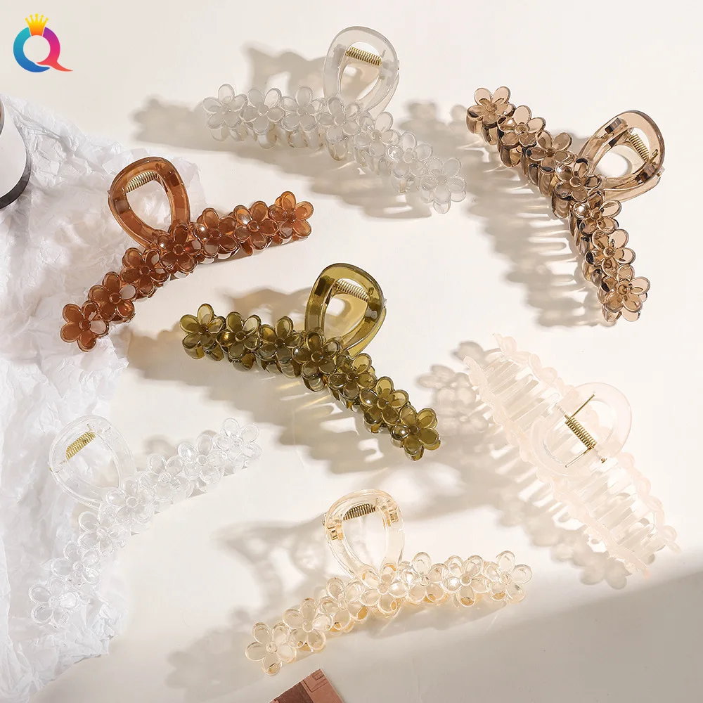 New Retro 13cm Large Grab Clip Premium Flower Transparent Hair Clip Summer Pan Hair Elegant Fashion Women's Hair Jewelry
New Retro 13cm Large Grab Clip Premium Flower Transparent Hair Clip Summer Pan Hair Elegant Fashion Women's Hair Jewelry