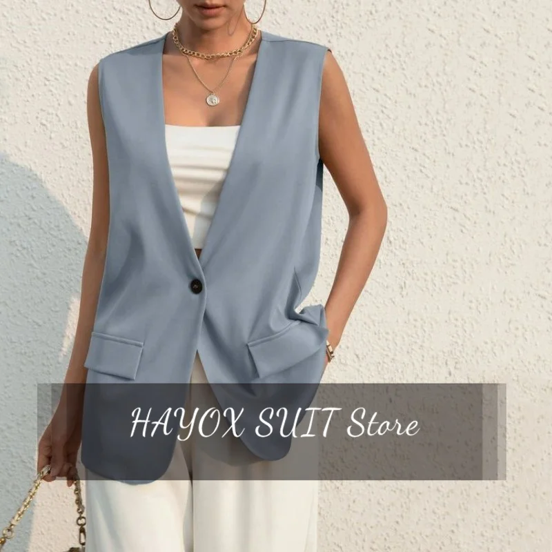 Women's Suit Vest Steampunk Style Single Row One Button Deep V Neck Slim Fit Business Casual Sexy Sleeveless Jacket Top 2023
Women's Suit Vest Steampunk Style Single Row One Button Deep V Neck Slim Fit Business Casual Sexy Sleeveless Jacket Top 2023
