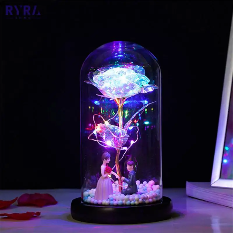 Valentines Day Gifts Artificial Rose LED Light In Glass Cover For Boyfriend Girlfriend Bridesmaid Gift Wedding Favors For Guests
Valentines Day Gifts Artificial Rose LED Light In Glass Cover For Boyfriend Girlfriend Bridesmaid Gift Wedding Favors For Guests