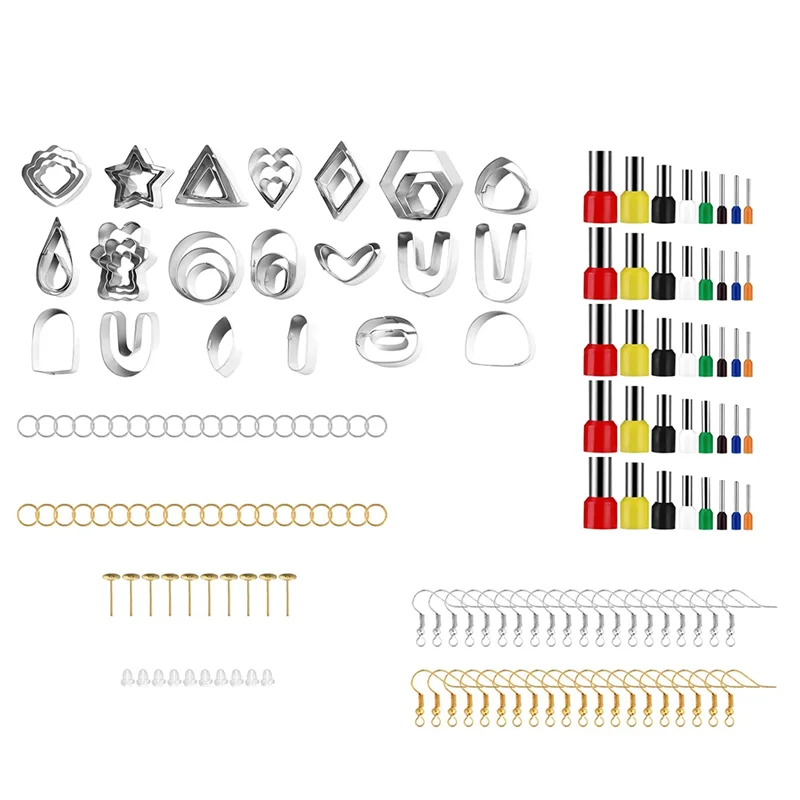 Polymer Clay Cutters Set 42 Shapes Stainless Steel Clay Cutters for Polymer Clay Jewelry 40 Circle Shape Cutters
Polymer Clay Cutters Set 42 Shapes Stainless Steel Clay Cutters for Polymer Clay Jewelry 40 Circle Shape Cutters
