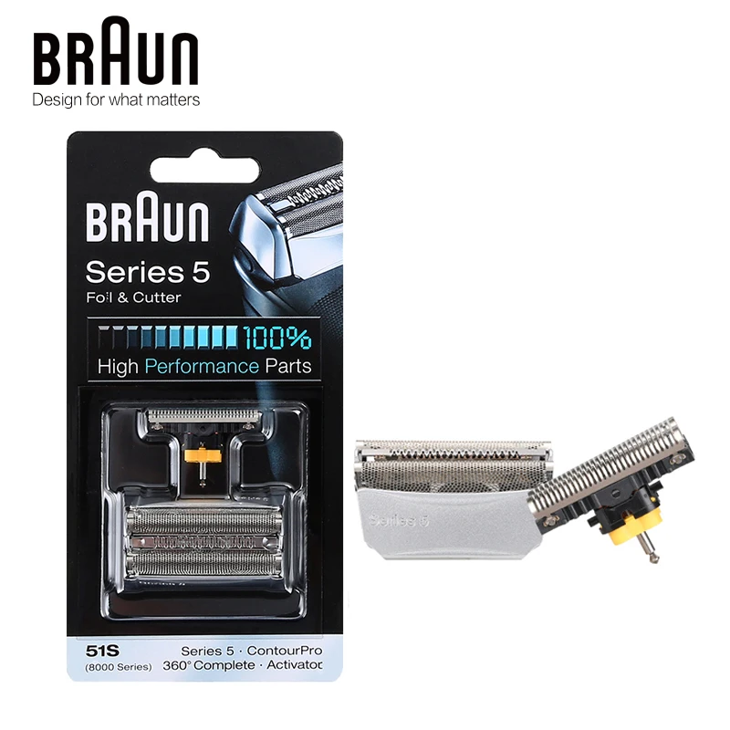 

Braun 51S/51B Razor Blade Foil&Cutter Replacement Cassette for Braun Series5 Shavers (8998 8595 8590 5643 5644 5645 New 550 570)