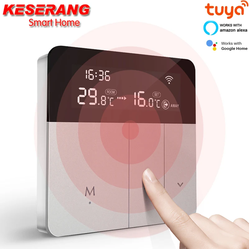 WiFi Smart Thermostat Temperature Controller,100-240 V Tuya APP Remote Control,Work with Alexa Google Home Yandex Alice
WiFi Smart Thermostat Temperature Controller,100-240 V Tuya APP Remote Control,Work with Alexa Google Home Yandex Alice