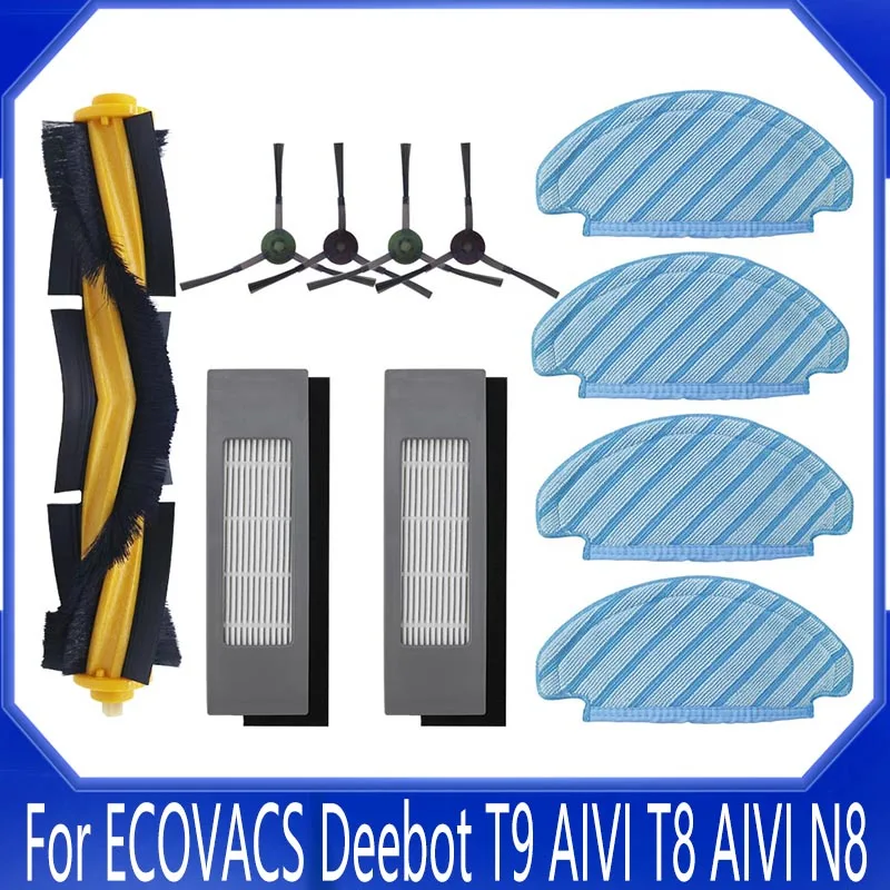 For ECOVACS Deebot T9 AIVI T8 AIVI N8 Pro Series Robot Vacuum Cleaner Side Brush Main Brush Dust Box Filter Accessories Parts
For ECOVACS Deebot T9 AIVI T8 AIVI N8 Pro Series Robot Vacuum Cleaner Side Brush Main Brush Dust Box Filter Accessories Parts