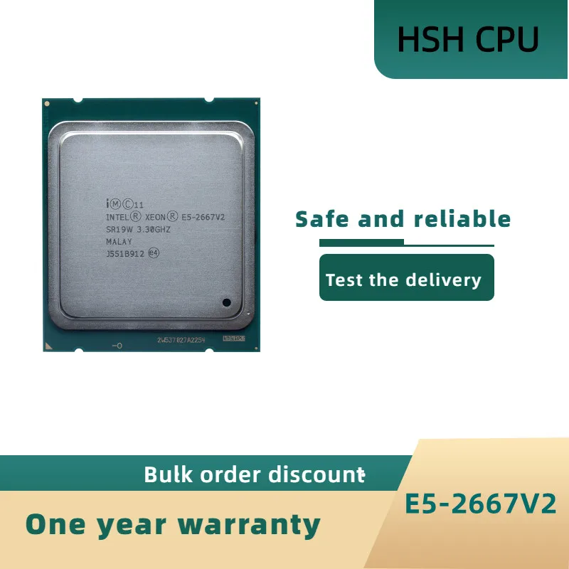 Intel Xeon E5 2667 v2 3.3Ghz 8Core 16Threads 25MB Cache SR19W 130W Processor LGA 2011 CPU
Intel Xeon E5 2667 v2 3.3Ghz 8Core 16Threads 25MB Cache SR19W 130W Processor LGA 2011 CPU