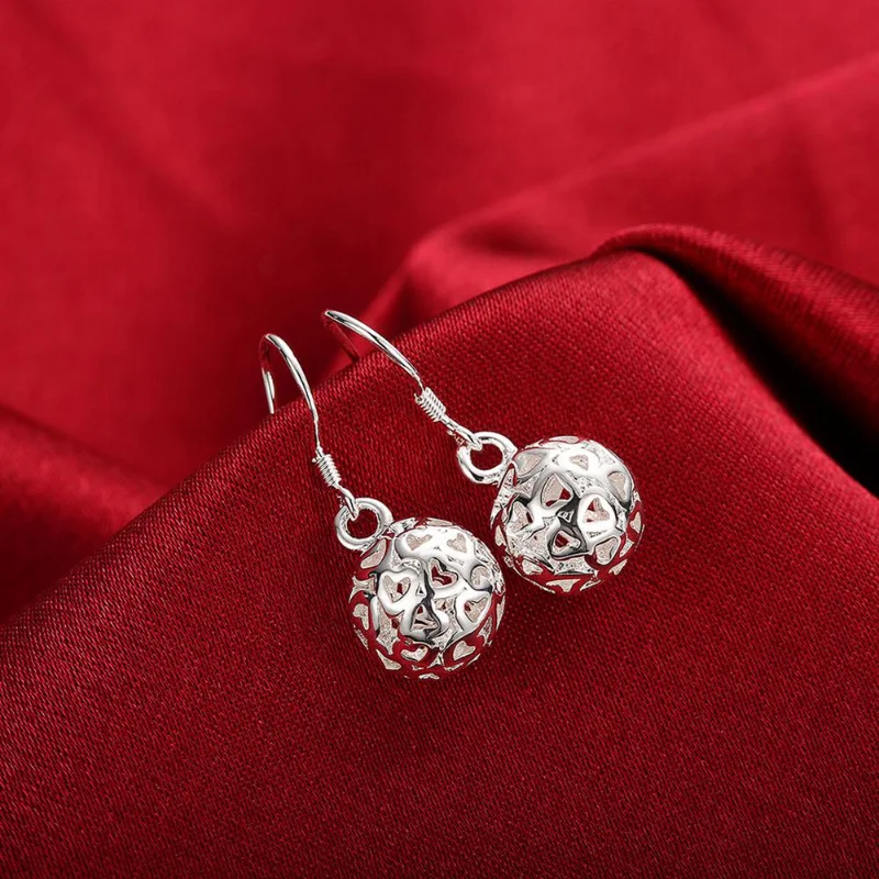 925 Sterling Silver Earrings Temperament Women Ball Earrings Christmas Gifts Street All-match High Quality Fine Jewelry
925 Sterling Silver Earrings Temperament Women Ball Earrings Christmas Gifts Street All-match High Quality Fine Jewelry