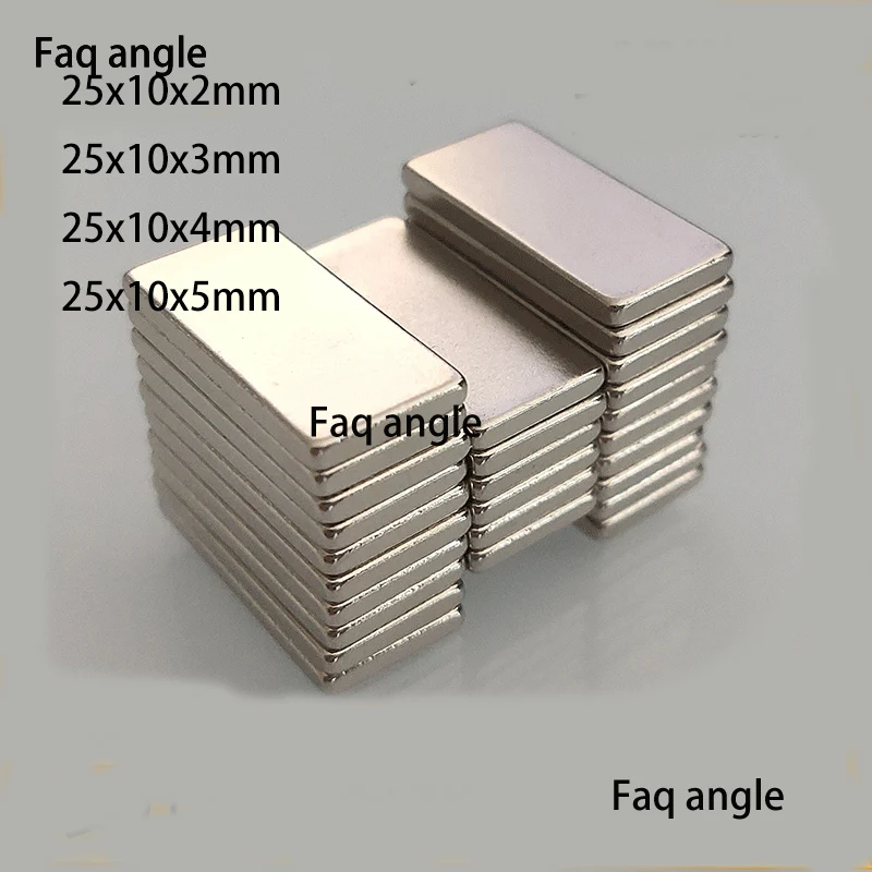 

Imanes 25x10x2/3 Block Rare Earth Neodymium Iron Boron Permanent Magnetic Block Magnet Super Strong Rectangular Square Magnets