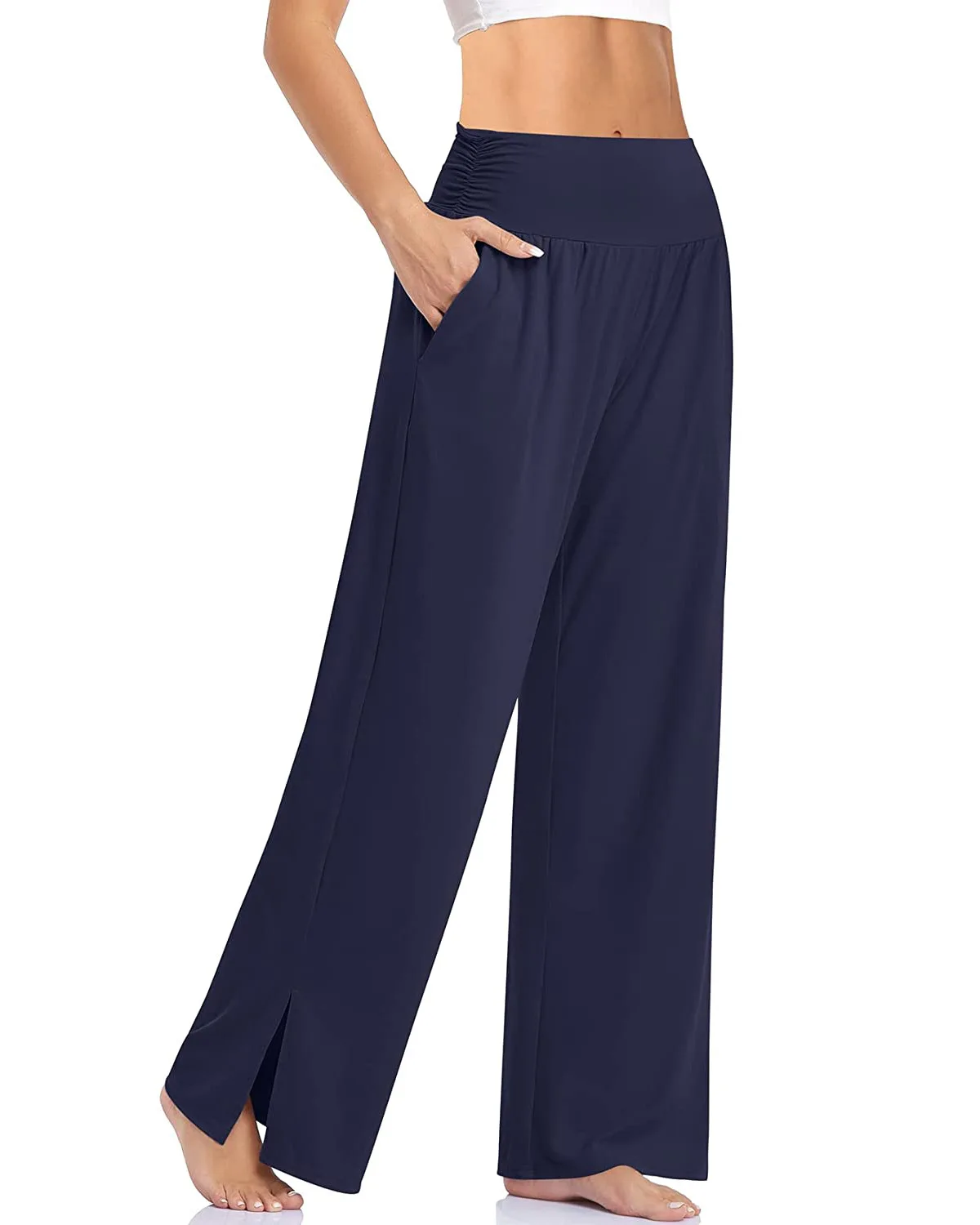 Women's Wide Leg Trousers Solid Color Casual Comfortable Loose Yoga Dance Lady Fashion Pants Long Straight Sweatpants Summer New
Women's Wide Leg Trousers Solid Color Casual Comfortable Loose Yoga Dance Lady Fashion Pants Long Straight Sweatpants Summer New