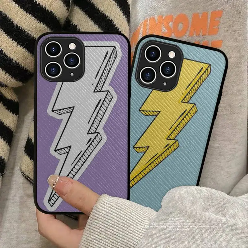 Cartoon lightning Phone Case Hard Leather Case for iPhone 11 12 13 Mini Pro Max 8 7 Plus SE 2020 X XR XS Coque
Cartoon lightning Phone Case Hard Leather Case for iPhone 11 12 13 Mini Pro Max 8 7 Plus SE 2020 X XR XS Coque