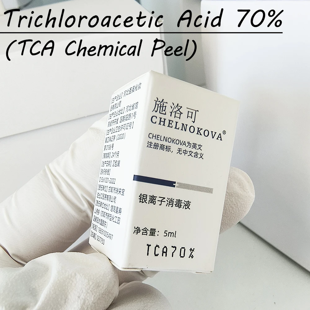 

70% TCA Peel Professional Grade Acid Peeling Removes Tattoo Age Spots, Stretch Marks AHA Skin Rejuvenation Acne Scars 5ml