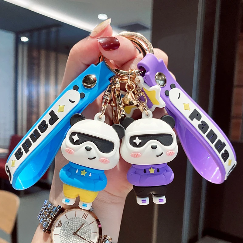 Panda Keychain Cute Cartoon Cool Animal Bag Personality Silicone Pendant 3D Handbag Key Ring Chain Gift for Women Girlfriend
Panda Keychain Cute Cartoon Cool Animal Bag Personality Silicone Pendant 3D Handbag Key Ring Chain Gift for Women Girlfriend