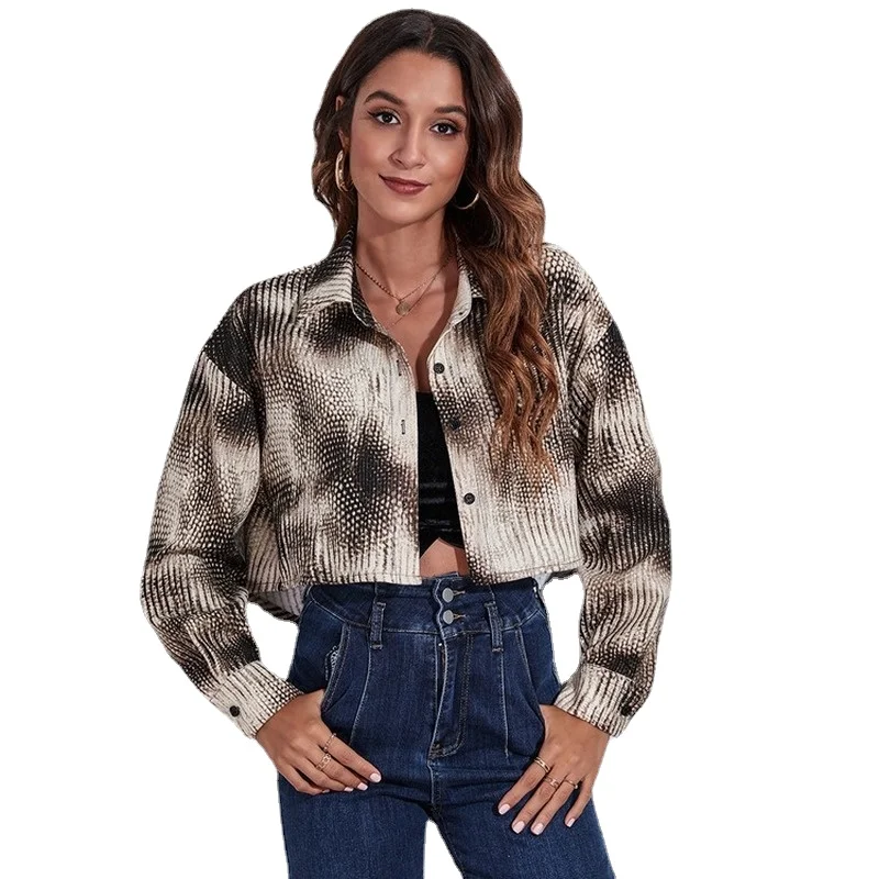 Snakeprint Short Front And Long Back Long Sleeves Short Shirt C Vintage Blouse Office Lady Sheer Top Long Sleeve Ladies Tops
Snakeprint Short Front And Long Back Long Sleeves Short Shirt C Vintage Blouse Office Lady Sheer Top Long Sleeve Ladies Tops