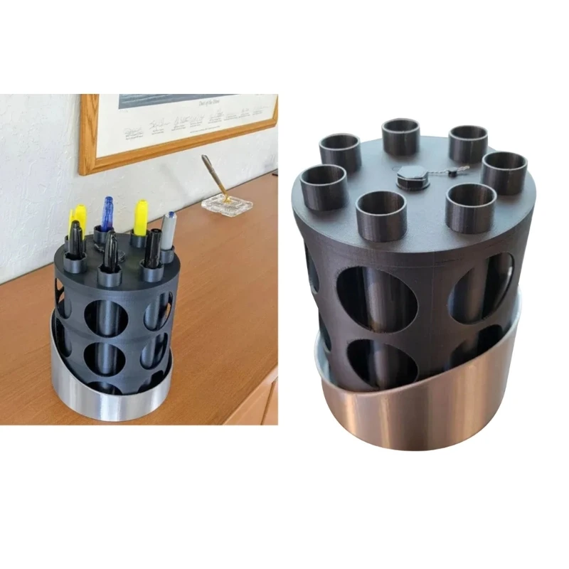 Inspiration Pencil Holder Spinner Desk Organizer 7 Compartment Desktop Stationery Storage Rotating Pen Holder for Office
Inspiration Pencil Holder Spinner Desk Organizer 7 Compartment Desktop Stationery Storage Rotating Pen Holder for Office