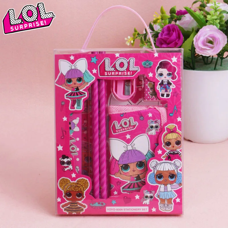 6 Pcs/set L.O.L. SURPRISE! Dolls Cartoon Creative Learning Stationery Children Birthday School Gift Portable Wallet Stationery
6 Pcs/set L.O.L. SURPRISE! Dolls Cartoon Creative Learning Stationery Children Birthday School Gift Portable Wallet Stationery