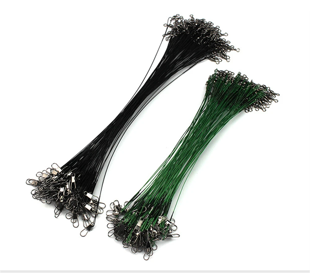 Topline Track 10/30pcs Anti Bite Steel Fishing Line Wire Titanium Leader Double-Lock Swivel Core Leash 15-30cm Fishing Accessory
Topline Track 10/30pcs Anti Bite Steel Fishing Line Wire Titanium Leader Double-Lock Swivel Core Leash 15-30cm Fishing Accessory