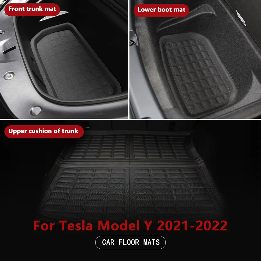 Model Y Floor Mats For Tesla Model y 2022 2021 Trunk Mats Front Storage Mats 3D Cargo Liner All Weather Waterproof Floor Liner
Model Y Floor Mats For Tesla Model y 2022 2021 Trunk Mats Front Storage Mats 3D Cargo Liner All Weather Waterproof Floor Liner