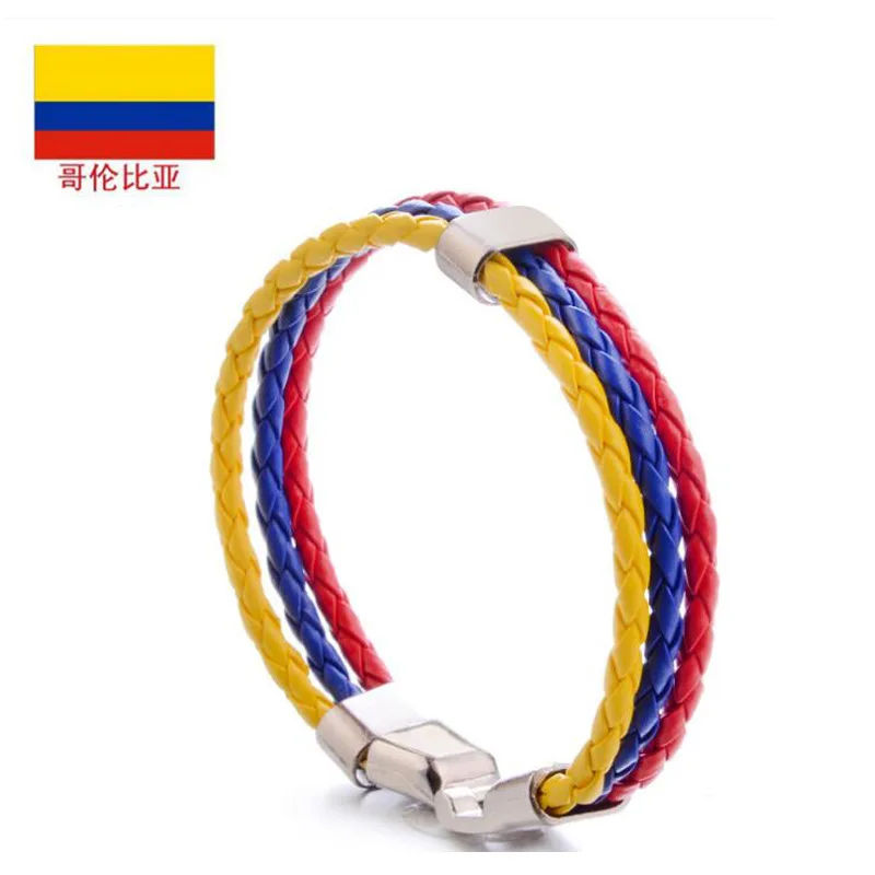 Ethnic National Flag Bracelet for Men Women Leather Wrist Chain Boys Cuff Bracelet Hand Knitted Couple Lover's Jewellery Gifts
Ethnic National Flag Bracelet for Men Women Leather Wrist Chain Boys Cuff Bracelet Hand Knitted Couple Lover's Jewellery Gifts