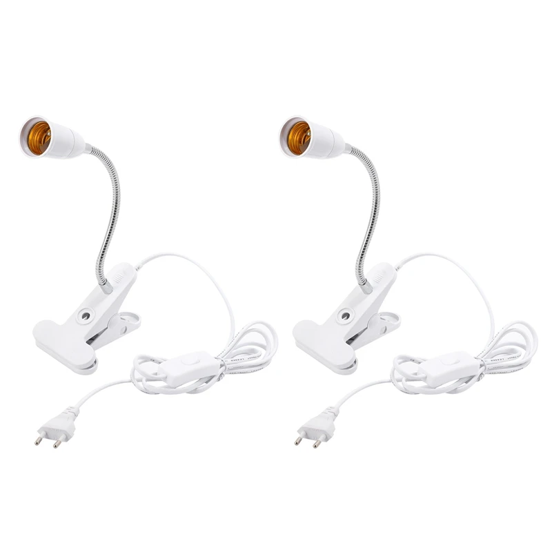 JFBL Hot 2X 20Cm 360 Degrees Flexible Lamp Holder Clip E27 Base With On Off Switch Desk Lamp For Led Grow Light E27 EU Plug
JFBL Hot 2X 20Cm 360 Degrees Flexible Lamp Holder Clip E27 Base With On Off Switch Desk Lamp For Led Grow Light E27 EU Plug