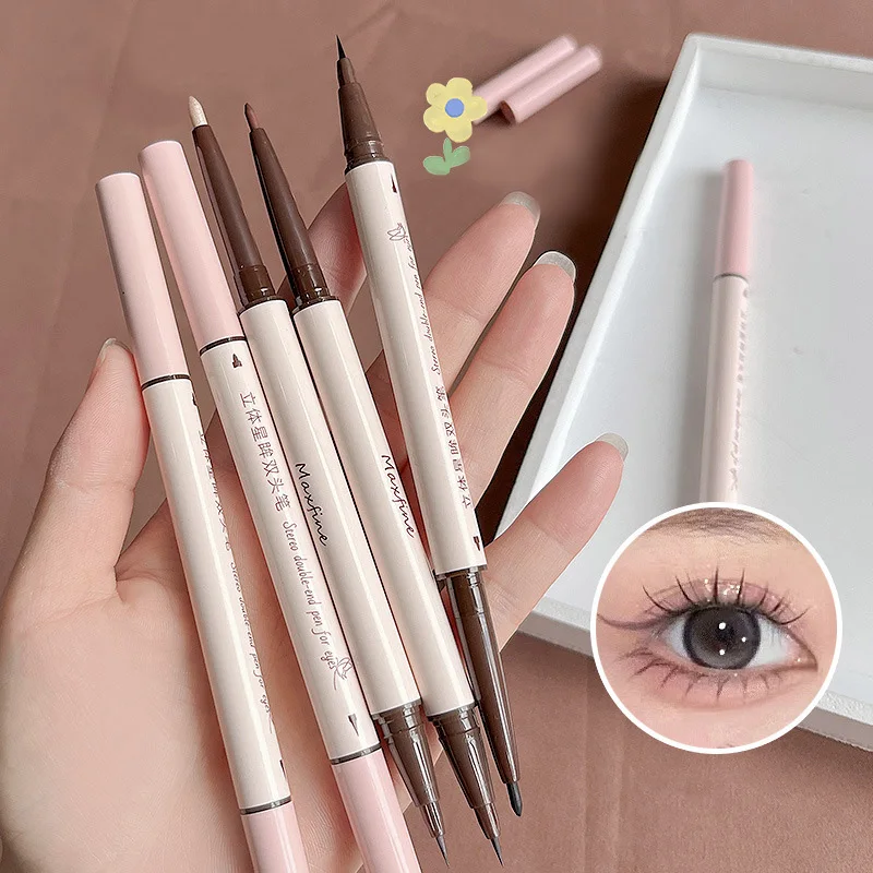 Pearlescent Silkworm Pen 2 In 1 Brown Gel Eyeliner Double-ended Eye Liner Waterproof Cosmetics Silky Non-smudge Smooth Makeup
Pearlescent Silkworm Pen 2 In 1 Brown Gel Eyeliner Double-ended Eye Liner Waterproof Cosmetics Silky Non-smudge Smooth Makeup