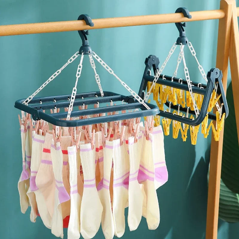 Windproof Socks Rack Drying Sock Multi Plastic Clip Clothes Folding Storage Hanger Rack Folding Drying Hang Children's 32 Clips
Windproof Socks Rack Drying Sock Multi Plastic Clip Clothes Folding Storage Hanger Rack Folding Drying Hang Children's 32 Clips