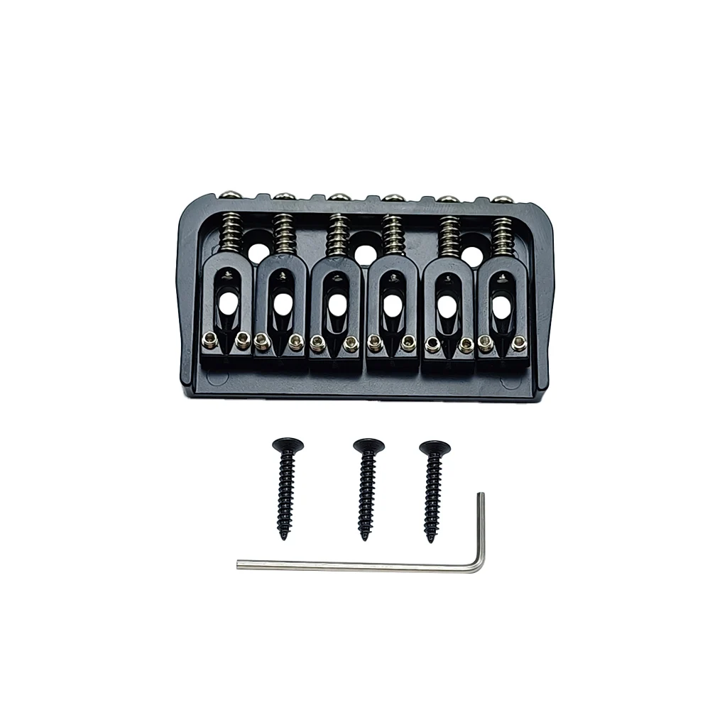 Electric Guitar String Through Body Bridge 6 String Fixed BridgeHard Tail Parts Black
Electric Guitar String Through Body Bridge 6 String Fixed BridgeHard Tail Parts Black