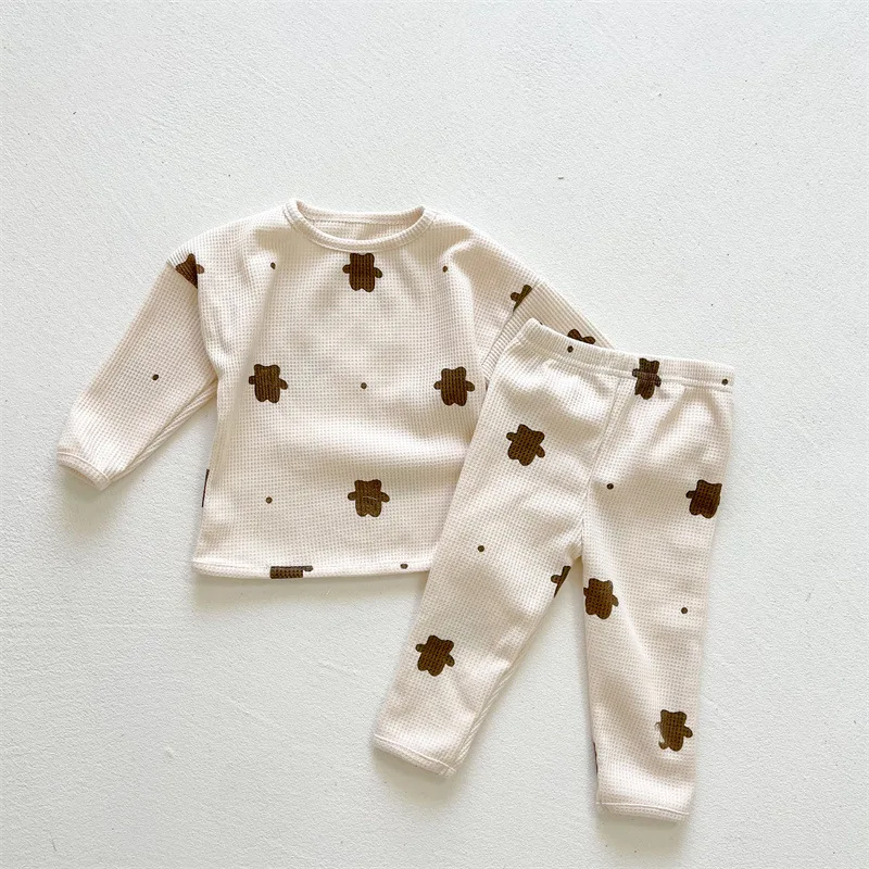 Baby Cotton Clothes Set Toddler Boy Cartoon Bear Print Sweatshirt Suit Children Girl Casual Waffle Long Sleeve Tops+pants Suits
Baby Cotton Clothes Set Toddler Boy Cartoon Bear Print Sweatshirt Suit Children Girl Casual Waffle Long Sleeve Tops+pants Suits