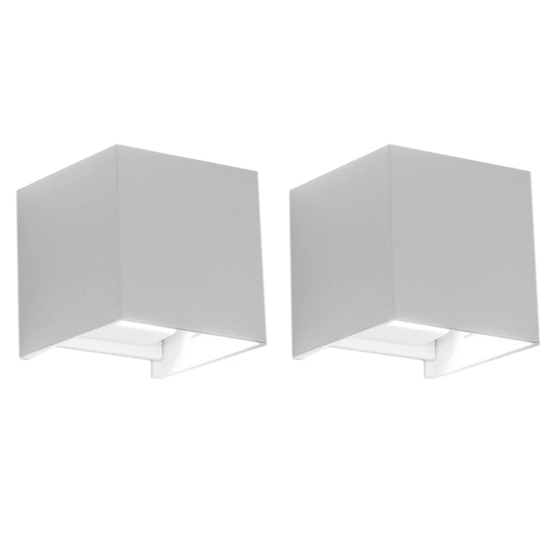 LED Wall Lights, 2 Pcs Modern Aluminium Wall Lamp With IP65 Waterproof Indoor/Outdoor 3000K/6500K ,Warm White
LED Wall Lights, 2 Pcs Modern Aluminium Wall Lamp With IP65 Waterproof Indoor/Outdoor 3000K/6500K ,Warm White
