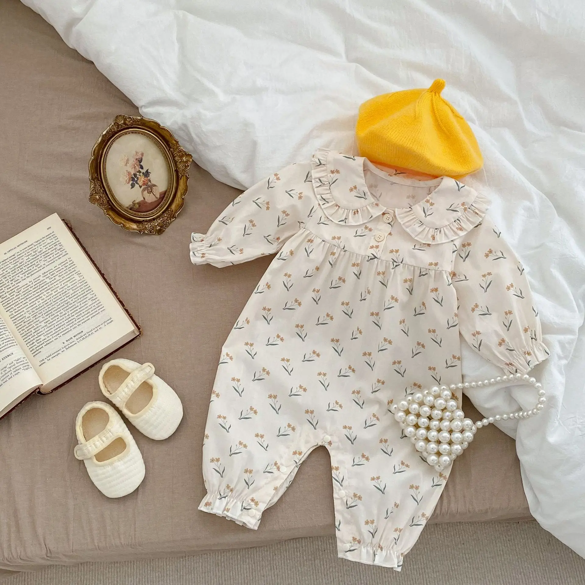 Женский комбинезон с длинным рукавом, с цветочным принтом
Женский комбинезон с длинным рукавом, с цветочным принтом