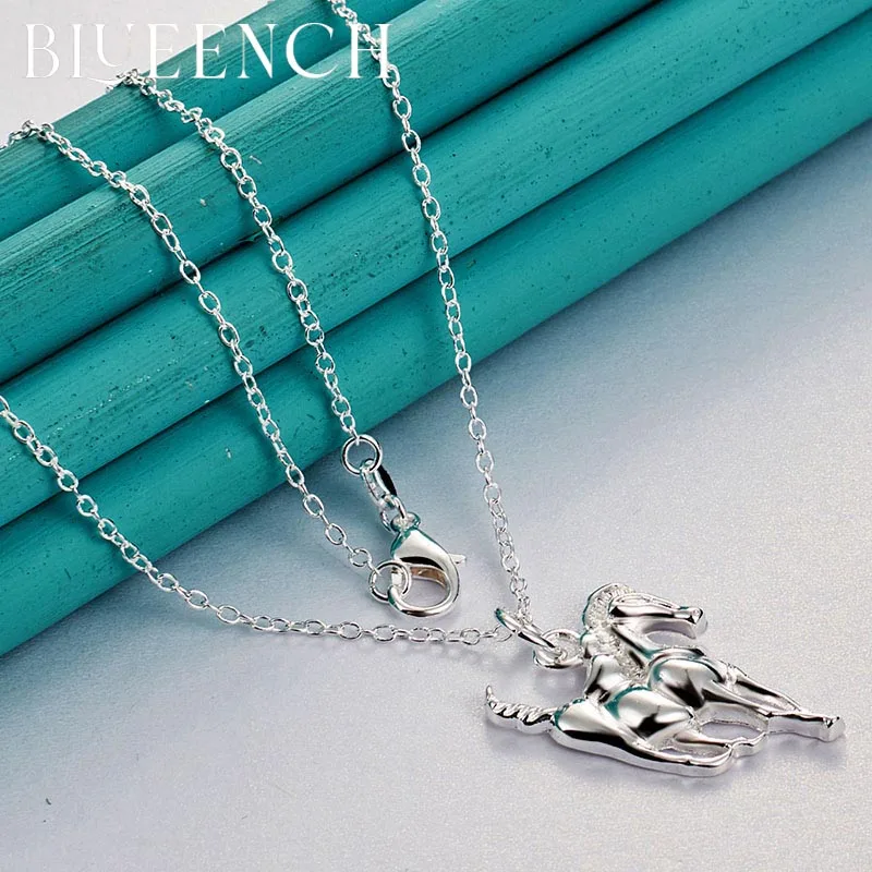 Blueench 925 Sterling Silver Horse Personality Pendant Necklace for Men Women Party Fashion Jewelry
Blueench 925 Sterling Silver Horse Personality Pendant Necklace for Men Women Party Fashion Jewelry