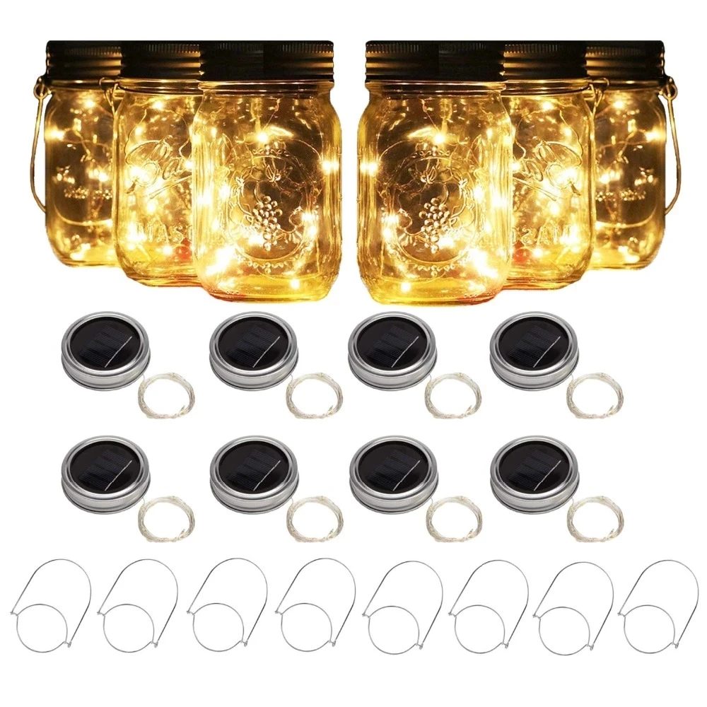 Solar LED Mason Jar Outdoor Waterproof Garden Lights Atmosphere Party Decorative Lights Glass Bottle Lights
Solar LED Mason Jar Outdoor Waterproof Garden Lights Atmosphere Party Decorative Lights Glass Bottle Lights