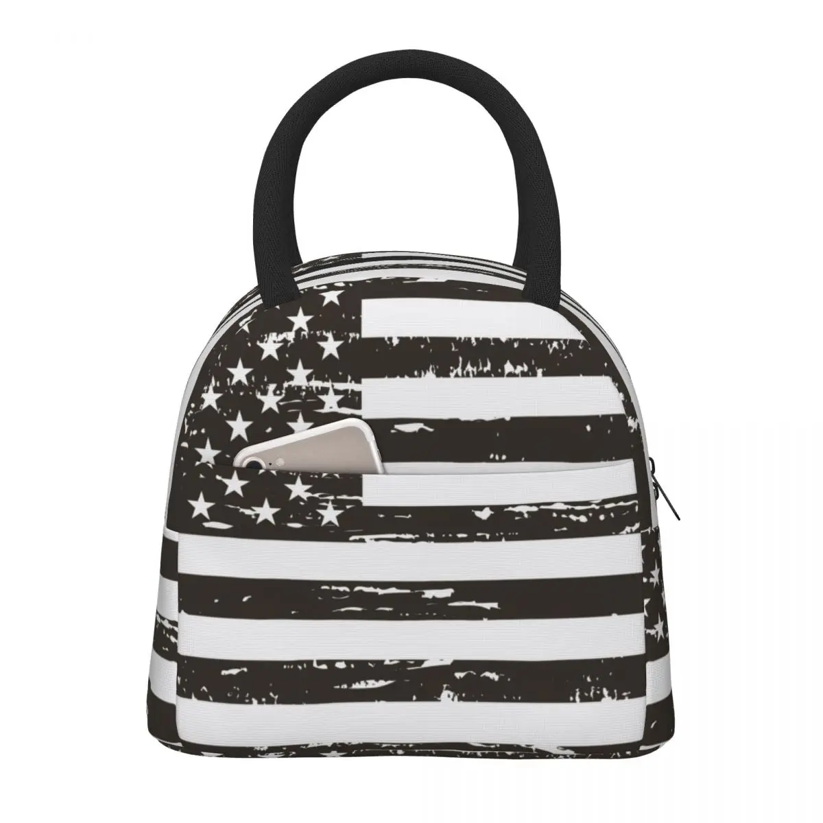 USA Flag American Flag Lunch Bags Portable Insulated Canvas Cooler Bag Thermal Food School Lunch Box for Women Kids
USA Flag American Flag Lunch Bags Portable Insulated Canvas Cooler Bag Thermal Food School Lunch Box for Women Kids