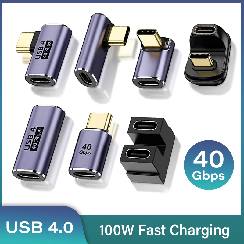 OTG Type C Adapter USB 4.0 100W Fast Charging 40 Gbps Fast Data Transfer Cable Converter for Phone Macbook Air Pro USB-C Adapter
OTG Type C Adapter USB 4.0 100W Fast Charging 40 Gbps Fast Data Transfer Cable Converter for Phone Macbook Air Pro USB-C Adapter