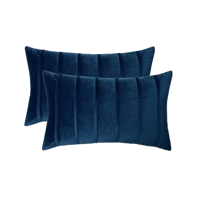Inyahome 2Pcs Blue Velvet Pillow Covers with Striped Decorative Luxury Soft Cushion Cases for Farmhouse Couch Sofa Living Room
Inyahome 2Pcs Blue Velvet Pillow Covers with Striped Decorative Luxury Soft Cushion Cases for Farmhouse Couch Sofa Living Room