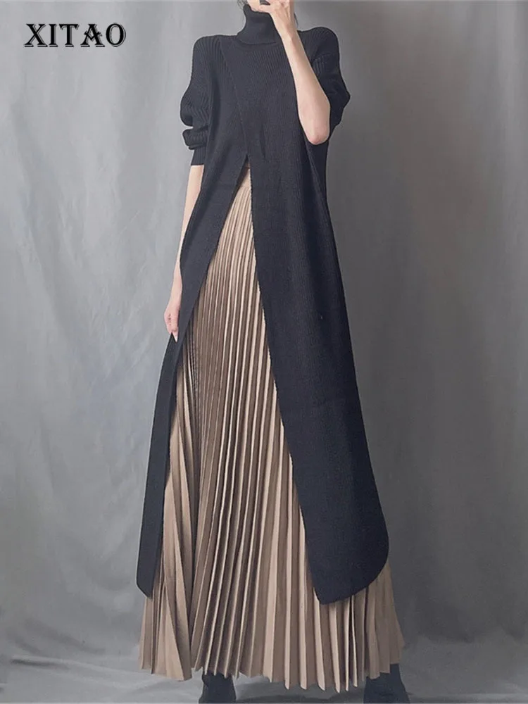XITAO Split Knitted Dress Fashion Solid Color Striped Small Fresh Pullover 2022 Autumn Minority Loose Elegant Dress WLD9033
XITAO Split Knitted Dress Fashion Solid Color Striped Small Fresh Pullover 2022 Autumn Minority Loose Elegant Dress WLD9033