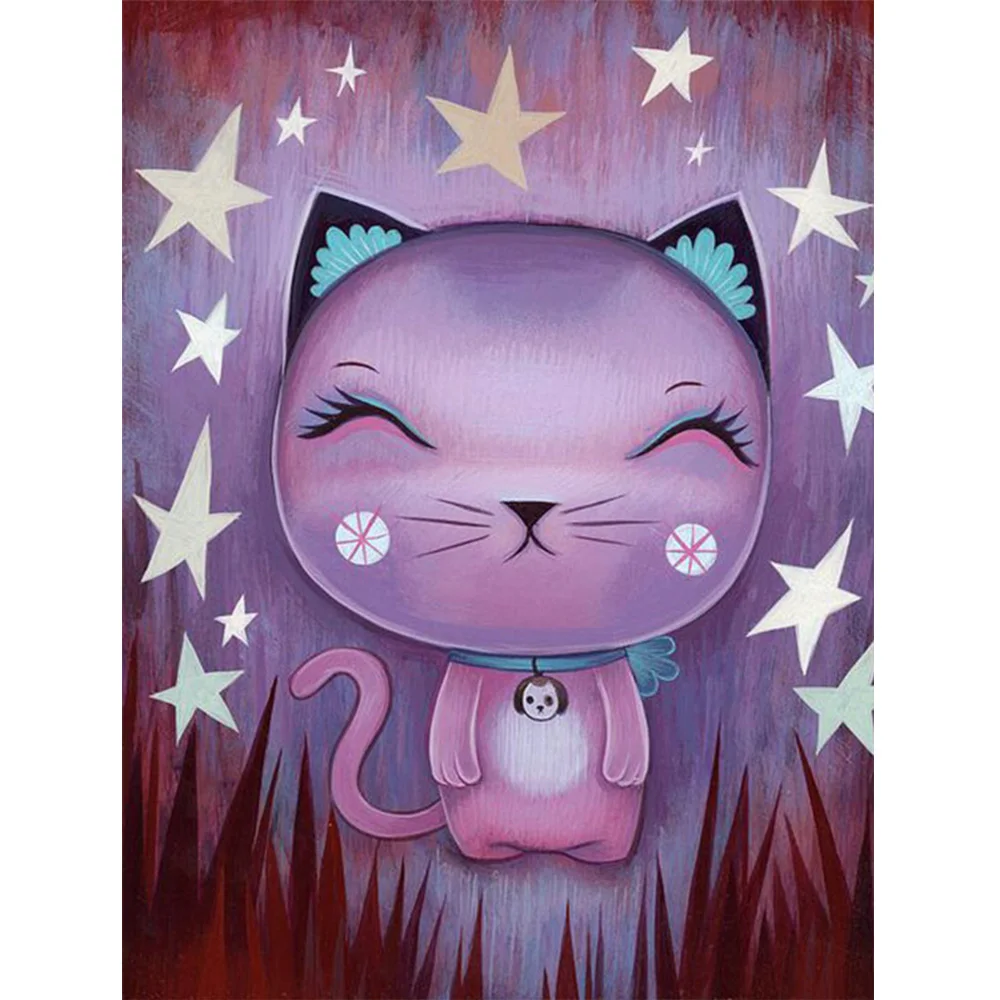 5D алмазная живопись «сделай сам», мультяшный Кот, полная вышивка, квадратная Алмазная вышивка, животное, мозаика, японский подарок ручной работы 
5D алмазная живопись «сделай сам», мультяшный Кот, полная вышивка, квадратная Алмазная вышивка, животное, мозаика, японский подарок ручной работы