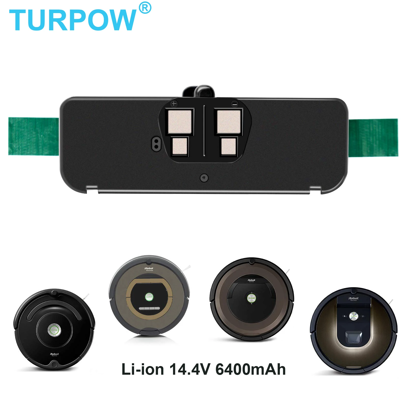 Литий-ионный аккумулятор Turpow 6400 мАч для пылесоса iRobot Roomba 500 600 700 800 785 530 560 650 630 14 4 В