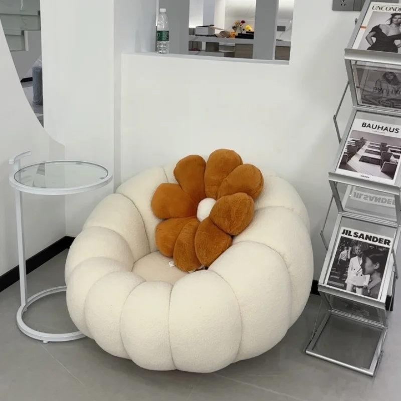 Armchair Lounge Chair Nordic Sofa Pumpkin Furniture Living Room Lazy Tatami Minimalist Cute Leisure Single-Seat Sofa Chair
Armchair Lounge Chair Nordic Sofa Pumpkin Furniture Living Room Lazy Tatami Minimalist Cute Leisure Single-Seat Sofa Chair