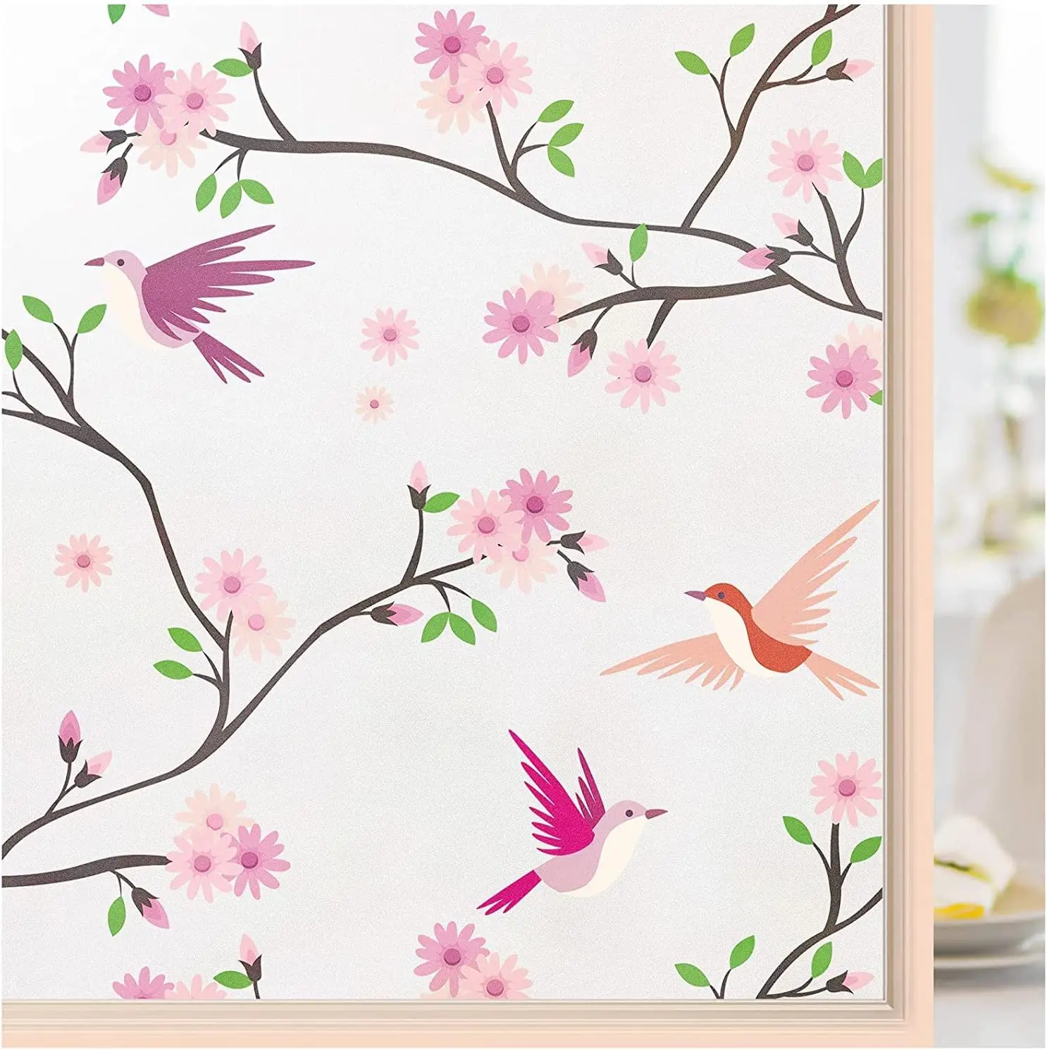 Window Privacy Film Stained Glass Sun Blocking Clings Frosted Bird Stickers Self Static Heat Control Coverings for Home
Window Privacy Film Stained Glass Sun Blocking Clings Frosted Bird Stickers Self Static Heat Control Coverings for Home