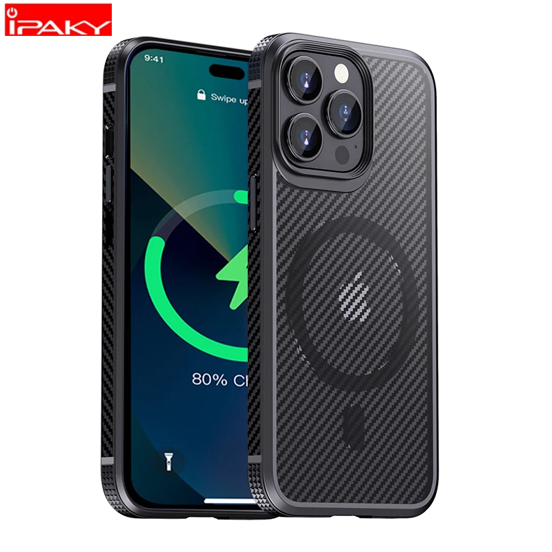 IPAKY for iPhone 14 Magnetic Case 14 Pro 14 Plus Carbon Fiber Anti-fingerprints Translucent Case for iPhone 14 Pro Max Case
IPAKY for iPhone 14 Magnetic Case 14 Pro 14 Plus Carbon Fiber Anti-fingerprints Translucent Case for iPhone 14 Pro Max Case