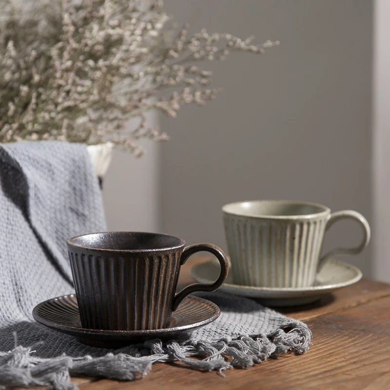 Coarse pottery coffee cup, retro European style leisure office, literary mug, trend, hand-made household ceramic Set Cup
Coarse pottery coffee cup, retro European style leisure office, literary mug, trend, hand-made household ceramic Set Cup