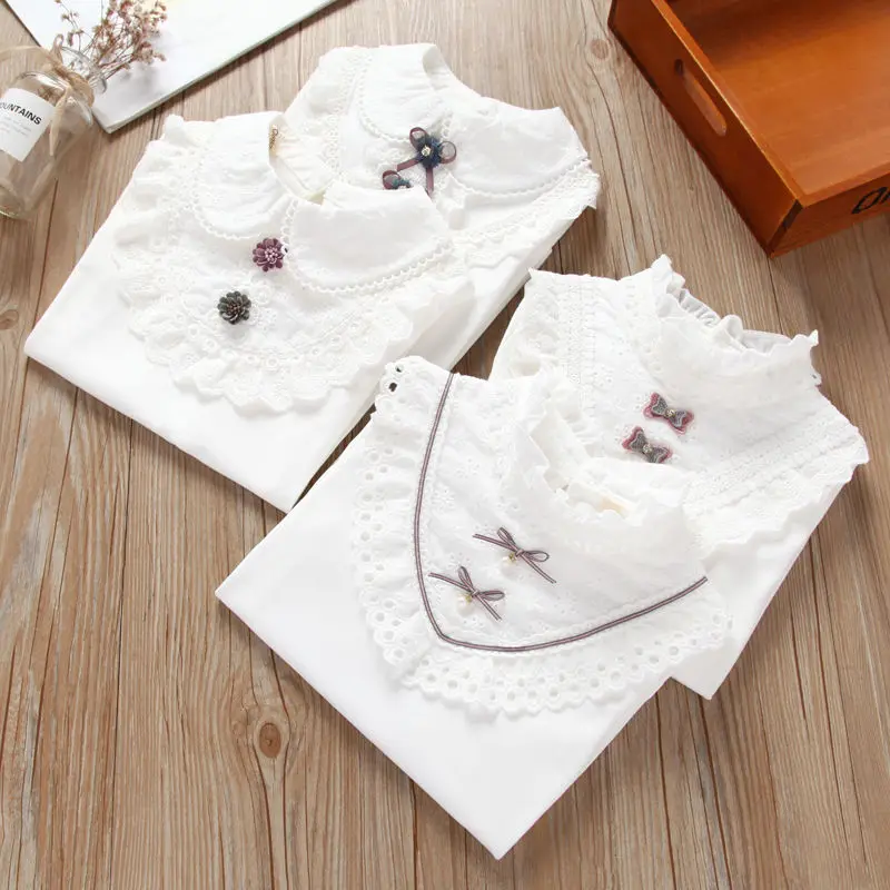 Spring Autumn Lace Flower Turtleneck Basic Shirts Long Sleeve Girls T shirts Fashion Cotton Bottoming Tops
Spring Autumn Lace Flower Turtleneck Basic Shirts Long Sleeve Girls T shirts Fashion Cotton Bottoming Tops