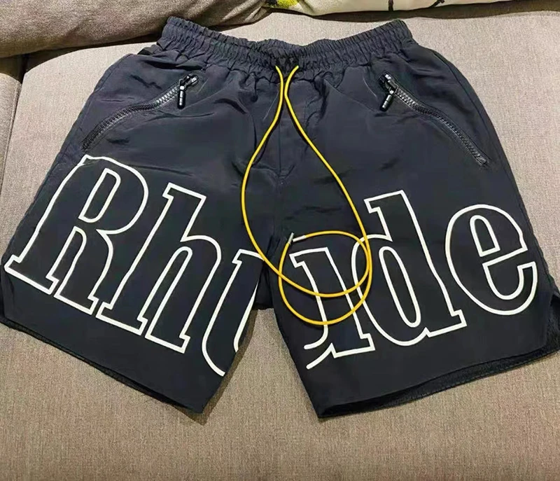 RHUDE Shorts High Street Letters Print Drawstring Men's Women's Beach Shorts Rhude Casual Pants
RHUDE Shorts High Street Letters Print Drawstring Men's Women's Beach Shorts Rhude Casual Pants
