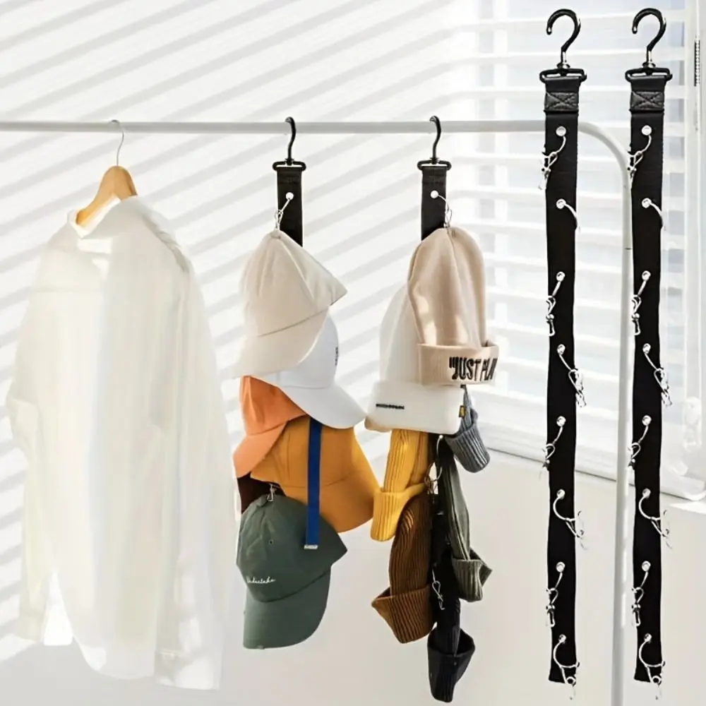 360 Degree Rotating Hat Storage Rack with 8 Clips Black Punch Free Hat Storage Hanger Heavy Duty Closet Hat Hangers
360 Degree Rotating Hat Storage Rack with 8 Clips Black Punch Free Hat Storage Hanger Heavy Duty Closet Hat Hangers