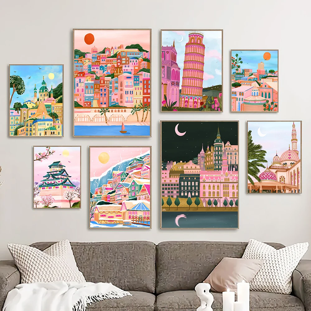 Italy Rome Japan Osaka Austria Hallstatt Landscape Wall Art Canvas Painting Travel Posters And Prints Pictures Living Room Decor
Italy Rome Japan Osaka Austria Hallstatt Landscape Wall Art Canvas Painting Travel Posters And Prints Pictures Living Room Decor