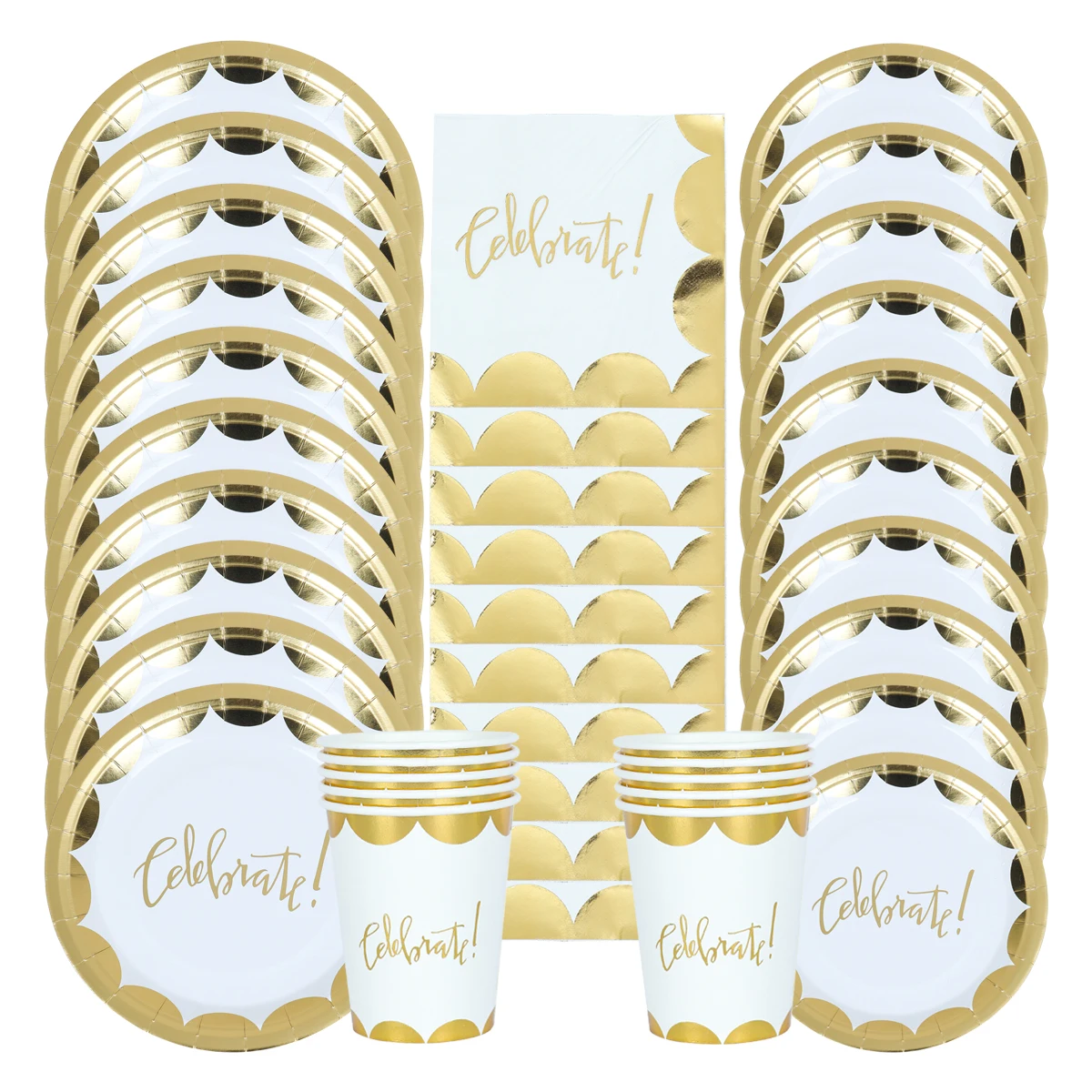 Gold Stamping Celerate Disposable Tableware Plate Cup Happy Birthday Party Decoration Kids Baby Shower 1st Birthday Suppiles
Gold Stamping Celerate Disposable Tableware Plate Cup Happy Birthday Party Decoration Kids Baby Shower 1st Birthday Suppiles
