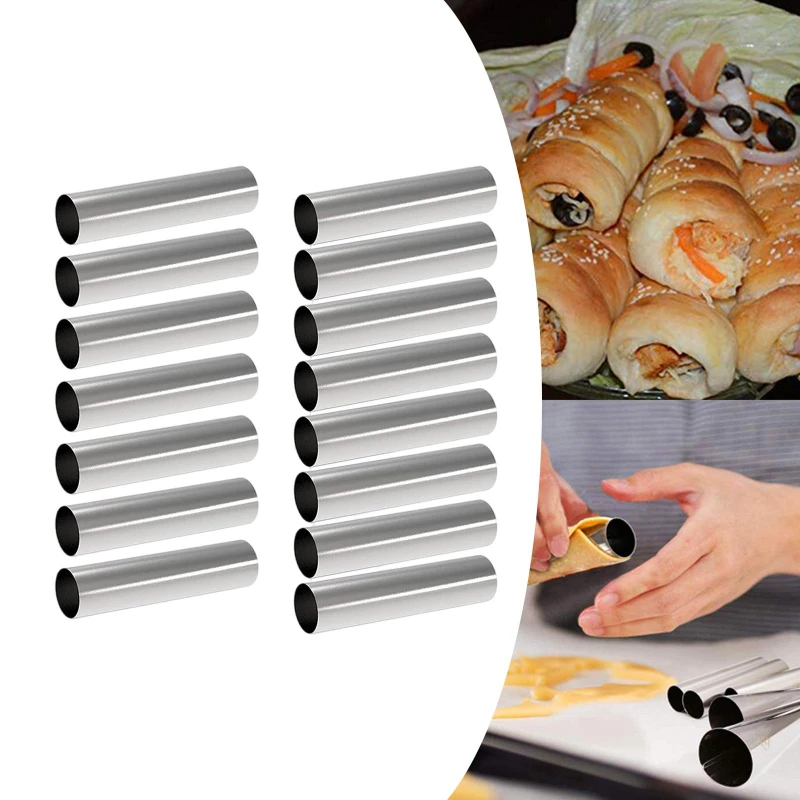 Stainless Steel French Bread Tube Molds Sets of Bread Tube Sandwich Cake Mold Baking Supplies Cannoli Form Tubes Baking Tools
Stainless Steel French Bread Tube Molds Sets of Bread Tube Sandwich Cake Mold Baking Supplies Cannoli Form Tubes Baking Tools