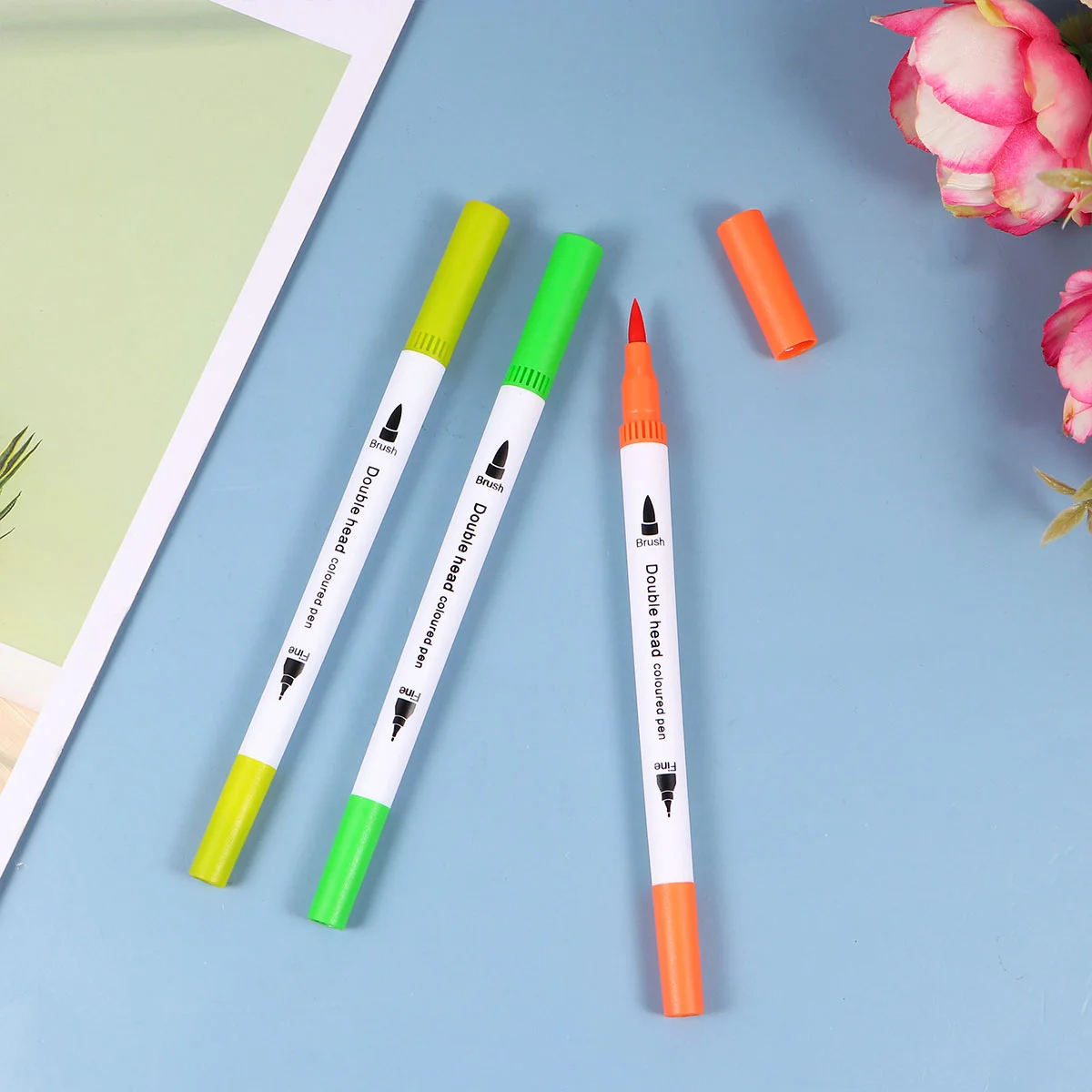 1 Set of 24 Colors Marker Pens Dual Tip Sketch Marker Water-Dissolvent Drawing Head Painting Pens
1 Set of 24 Colors Marker Pens Dual Tip Sketch Marker Water-Dissolvent Drawing Head Painting Pens