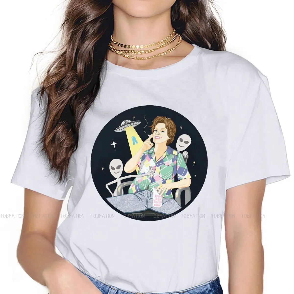 Alien Abduction Ms Rafferty Sweet Girls Women T-Shirt Chess 5XL Blusas Harajuku Casual Short Sleeve Vintage Oversized Tops
Alien Abduction Ms Rafferty Sweet Girls Women T-Shirt Chess 5XL Blusas Harajuku Casual Short Sleeve Vintage Oversized Tops