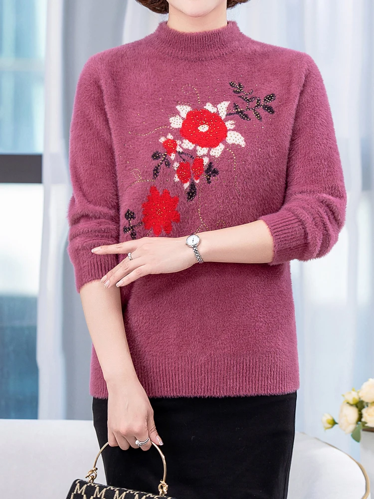 O Neck Sweater Women Winter Korean Fashion Pullover Femme Women Clothing Causal Floral Long Sleeve Soft Sweaters For Women
O Neck Sweater Women Winter Korean Fashion Pullover Femme Women Clothing Causal Floral Long Sleeve Soft Sweaters For Women