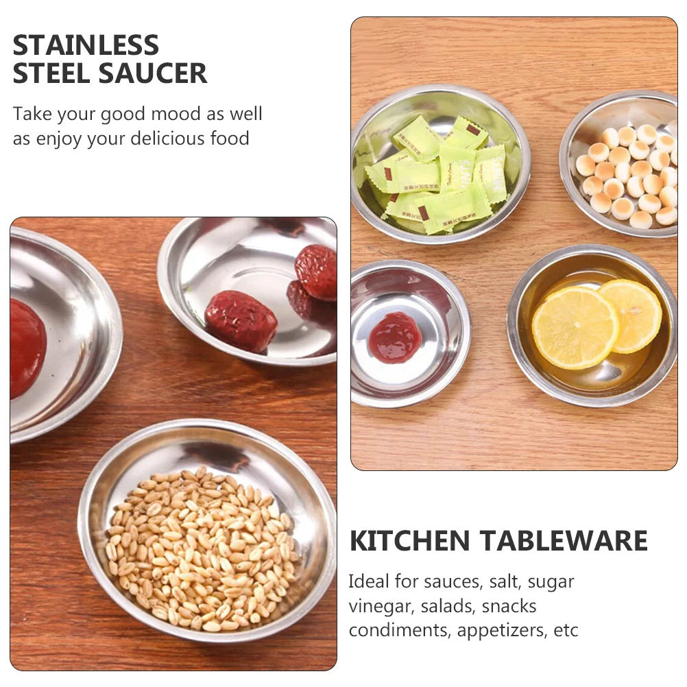 Sauce Dish Dipping Dishes Bowls Plate Bowl Soy Steel Stainlesssushiseasoning Plates Condiment Appetizer Mini Round Serving
Sauce Dish Dipping Dishes Bowls Plate Bowl Soy Steel Stainlesssushiseasoning Plates Condiment Appetizer Mini Round Serving