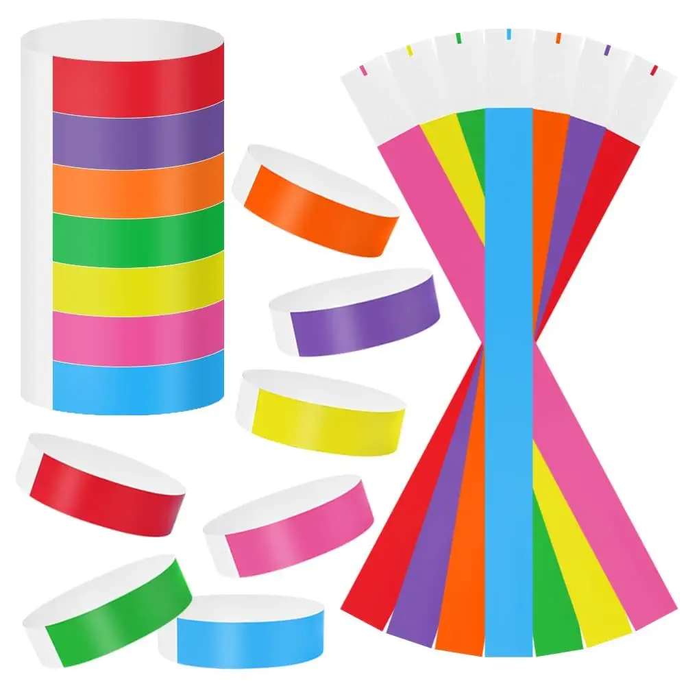 700pcs Paper Wristbands Disposable Waterproof Colorful Bracelet For Events Clubs Festivals Children Playground
700pcs Paper Wristbands Disposable Waterproof Colorful Bracelet For Events Clubs Festivals Children Playground